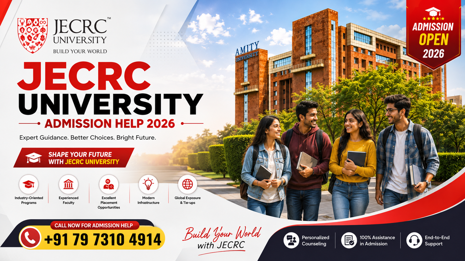 JECRC University Admission Help 2026: Complete Guide to Eligibility, Courses, Fees, Scholarships, Placement & Application Process