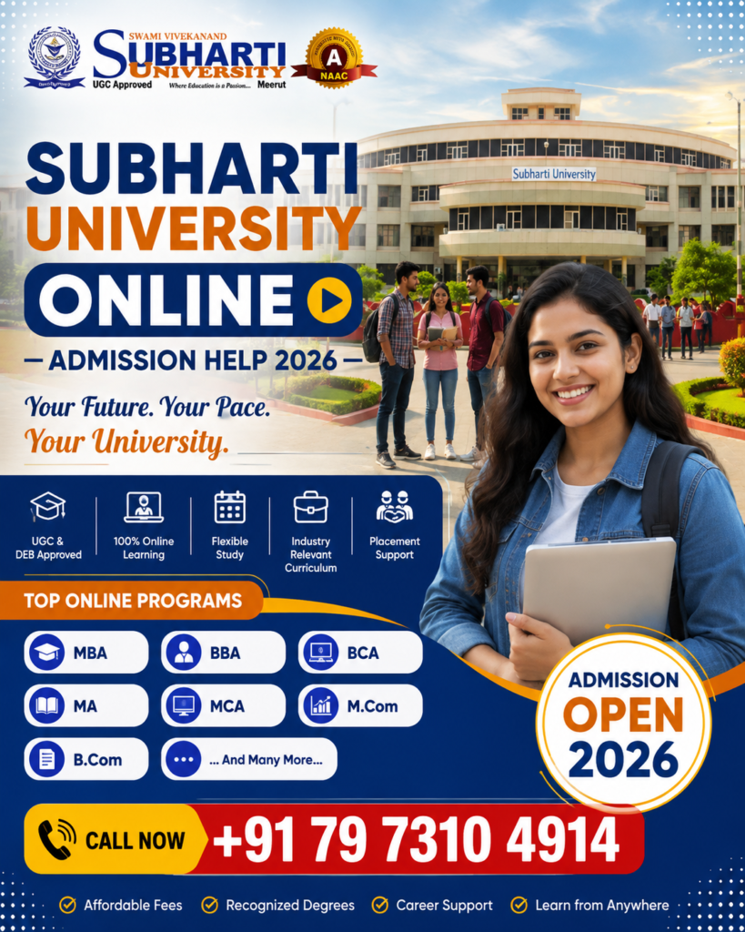Subharti University Online Admission Help 2026: Courses, Eligibility, Fees, Process & Career Opportunities 2 ChatGPT Image Aug 8 2026 11 50 08 AM
