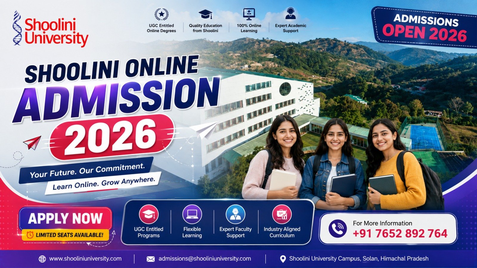 Shoolini Online Admission 2026: Courses, Eligibility, Fees, Admission Process & Complete Guide