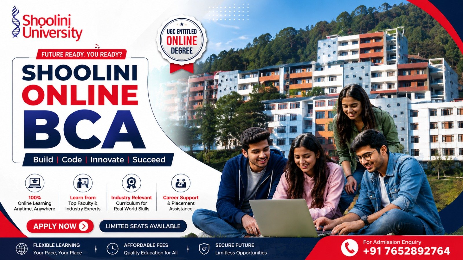 Shoolini Online BCA 2026: Course, Eligibility, Fees, Admission Process, Syllabus & Career Opportunities