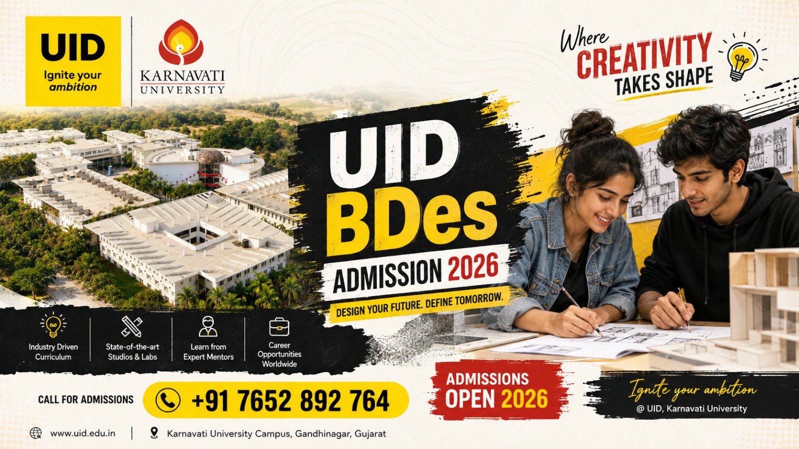UID B.Des Admission 2026: Eligibility, Admission Process, Entrance Exam, Courses & Career Guide
