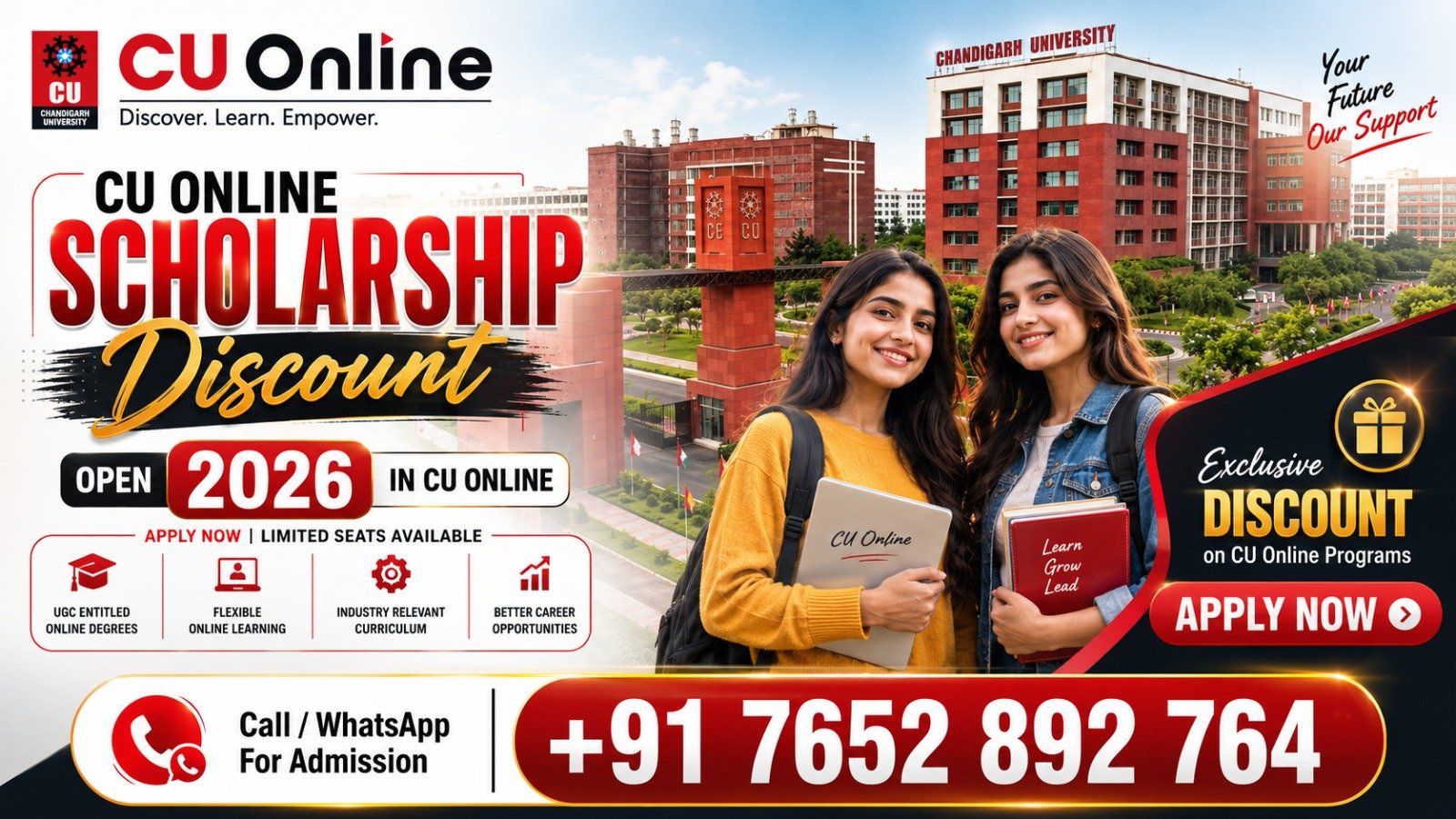 CU Online Scholarship 2026: Eligibility, Benefits, Application Process and Complete Guide 1 CU Online Scholarship 2026: Eligibility, Benefits, Application Process and Complete Guide