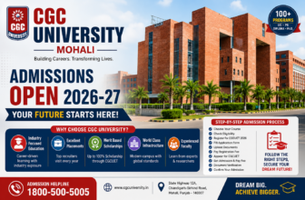 Here is a SEO-friendly conclusion for your blog: Conclusion Getting admission to CGC University Mohali in 2026 becomes much easier when you understand the complete admission process and follow each step carefully. From choosing the right course and checking eligibility to completing the application form, appearing for CGCUET 2026, submitting documents, applying for scholarships, and completing fee payment, every step is important. If you are planning to apply for the 2026-27 academic session, make sure you check the latest admission dates, course-specific eligibility, fees, scholarship criteria, and document requirements before applying. Keeping your documents ready and submitting accurate information can help you avoid unnecessary delays. If you need CGC University Mohali Admission Help 2026, this step-by-step guide can help you understand the process and make a more informed admission decision. Always verify the latest information through the official CGC University website before completing your admission. Ad Ads do not influence the answers you get from ChatGPT. Your chats stay private. Learn about ads and personalization d4289acf-b520-4f0b-a66b-aca2900c3bda.png /create poster in landscape Generated image: CGC University Admission Help Guide Edit 5f432e87-aca8-4ed7-8394-6fad04954337.png 62b5b4df-dd31-4b04-b716-c720fd89103f.png create poster in landscae Generated image: CGC University Admissions Open 2026-27 Edit CGC University Admissions