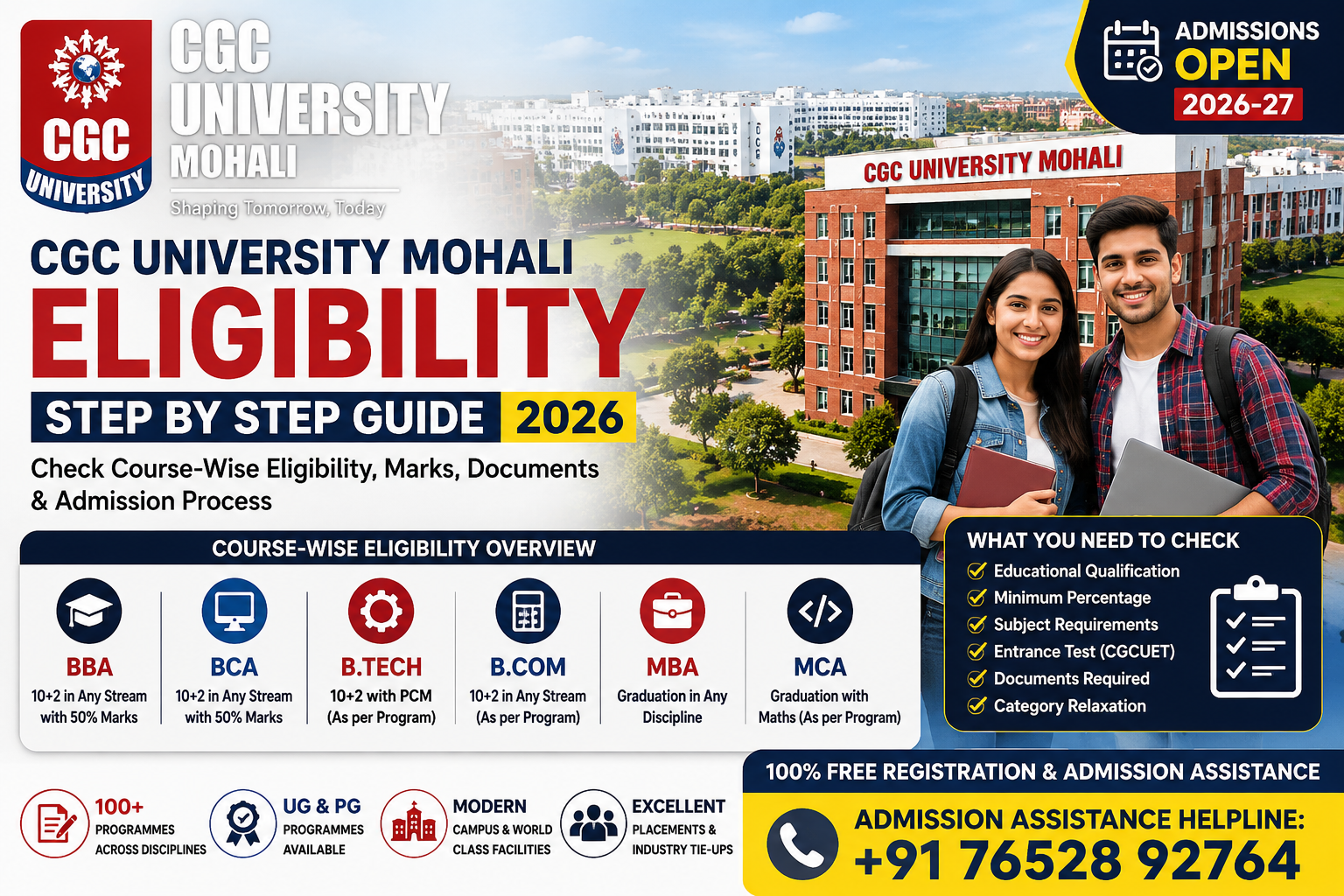 CGC University Admissions Guide 2026-27