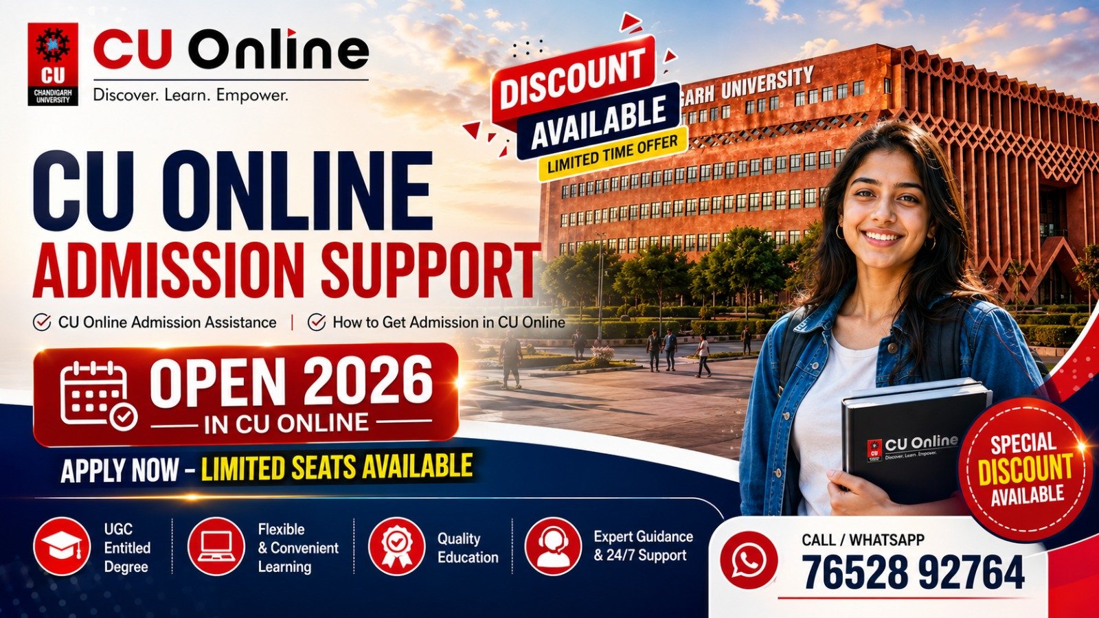 CU Online Admission 2026: Courses, Fees, Eligibility, Admission Process & Discount Available 1 CU Online Admission 2026: Courses, Fees, Eligibility, Admission Process & Discount Available