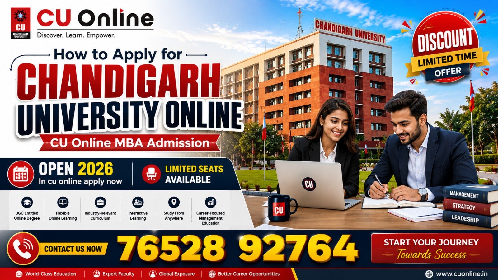 CU Online MBA Admission 2026: Chandigarh University Online MBA Admission, Fees, Eligibility & Apply Online