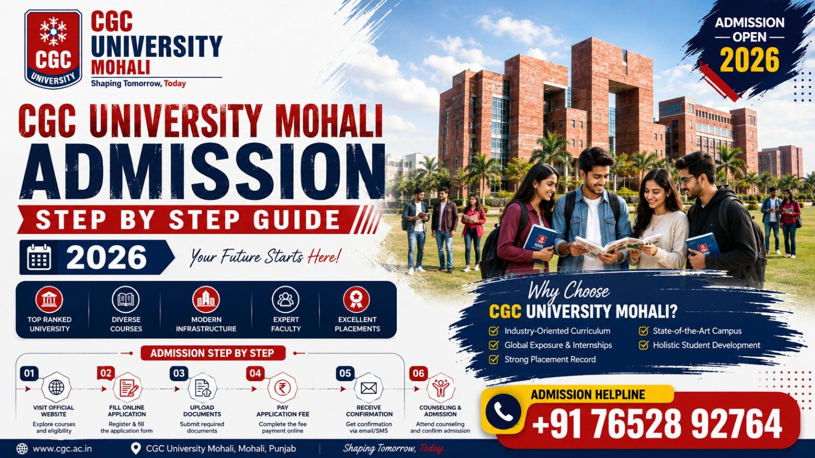 CGC University Mohali Admission 2026