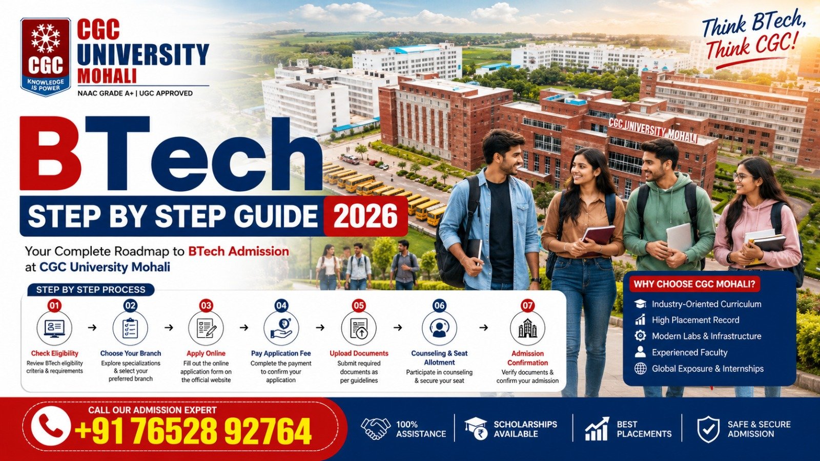 CGC University Mohali BTech Admission 2026: Step-by-Step Guide 1 CGC University Mohali BTech