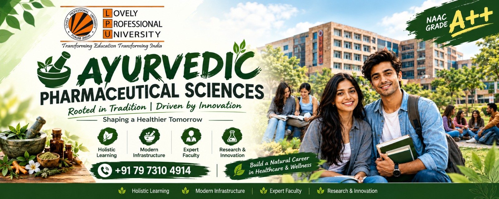 LPU Ayurvedic Pharmaceutical Sciences Admission 2027: Eligibility, Fees, Admission Process, Career Scope 1 LPU Ayurvedic Pharmaceutical Sciences Admission 2027: Eligibility, Fees, Admission Process, Career Scope