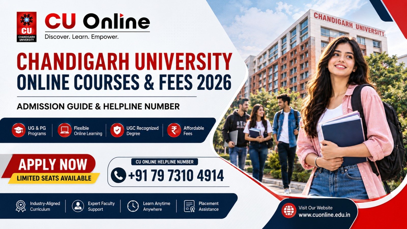 Chandigarh University Online Courses & Fees 2026: Admission Guide & Helpline Number