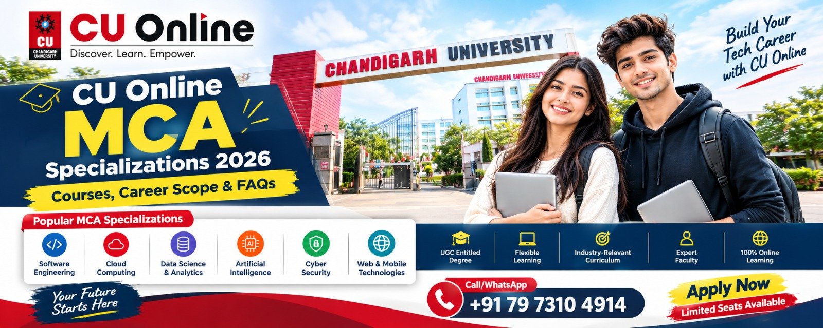 CU Online MCA Specializations 2026: Courses, Career Scope & FAQs