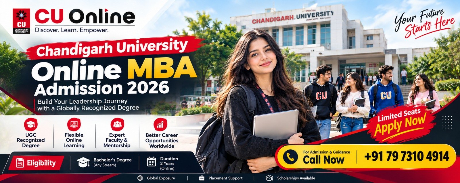 Chandigarh University Online MBA Admission 2026: Eligibility, Fees, Duration, Admission Process and Career Scope