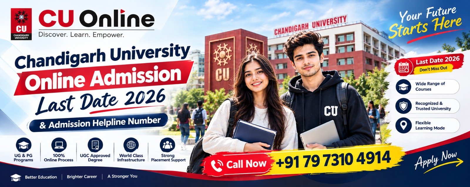Chandigarh University Online Admission Last Date 2026 & Admission Helpline Number 1 Chandigarh University Online Admission Last Date 2026 & Admission Helpline Number