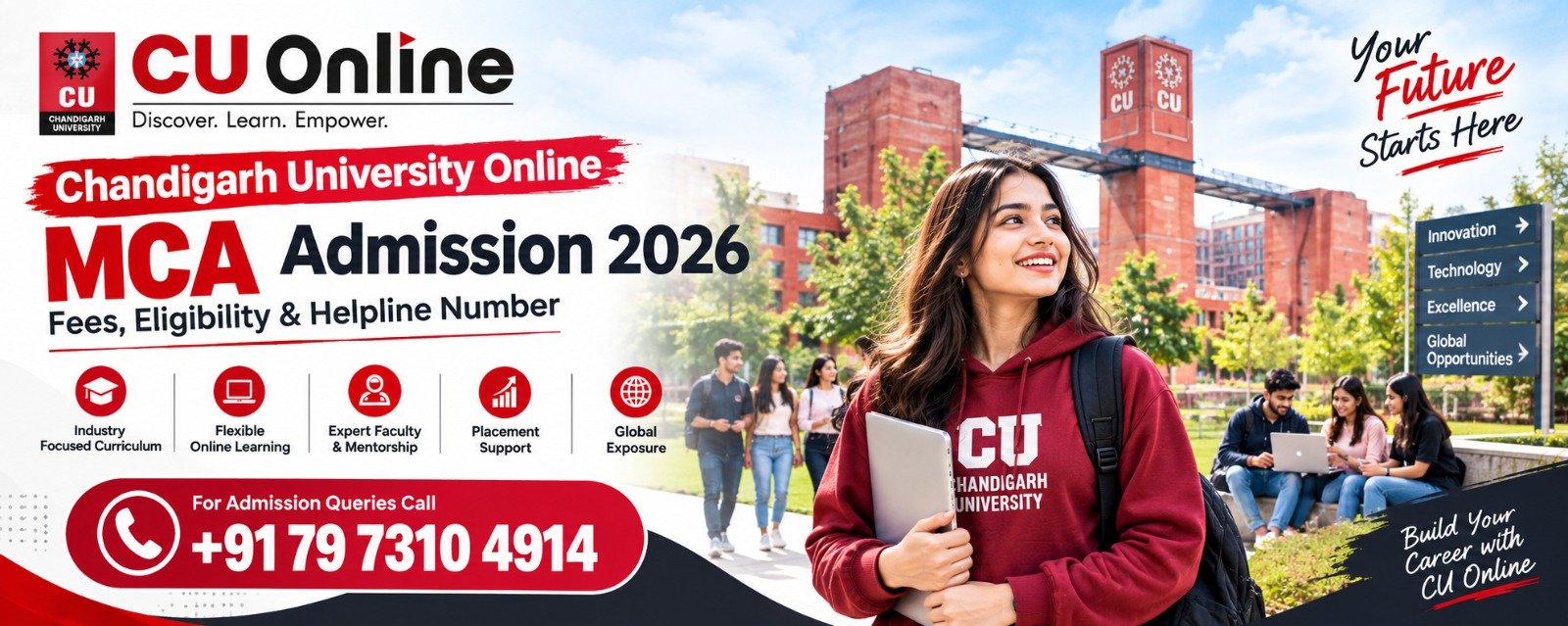 Chandigarh University Online MCA Admission 2026: Fees, Eligibility & Helpline Number