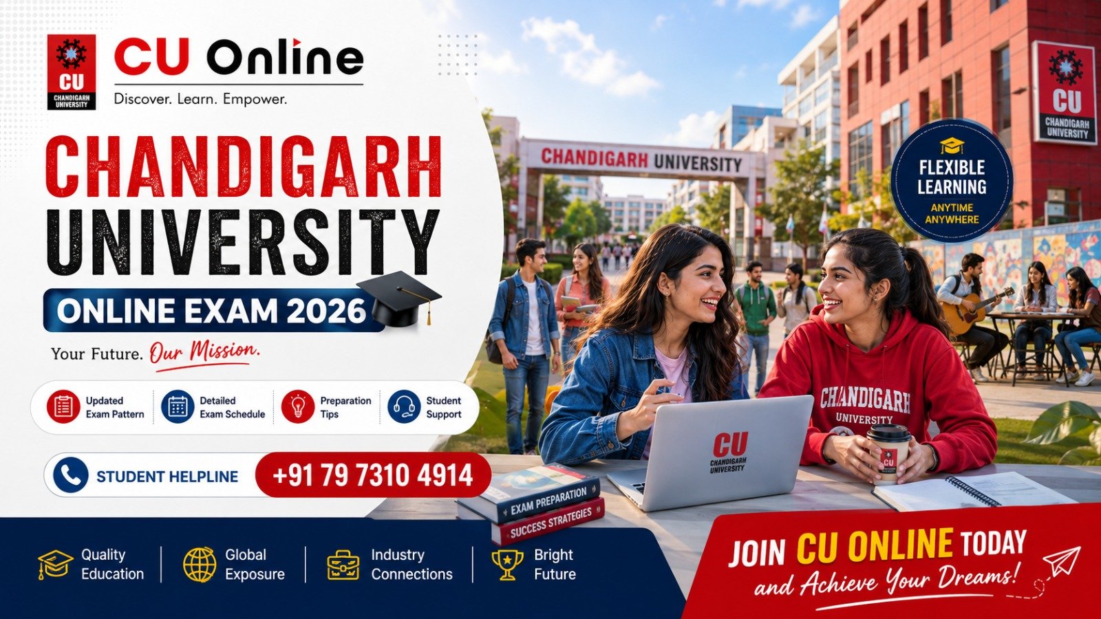 Chandigarh University Online Exam 2026: Pattern, Schedule & Student Helpline Number 1 Chandigarh University Online Exam 2026: Pattern, Schedule & Student Helpline Number