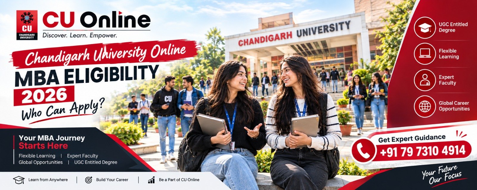 Chandigarh University Online MBA Eligibility 2026: Who Can Apply? Helpline Number