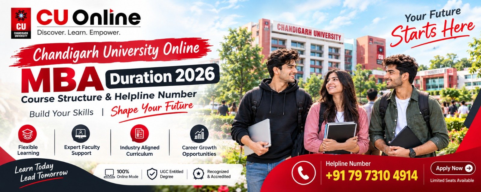 Chandigarh University Online MBA Duration 2026: Course Structure & Helpline Number