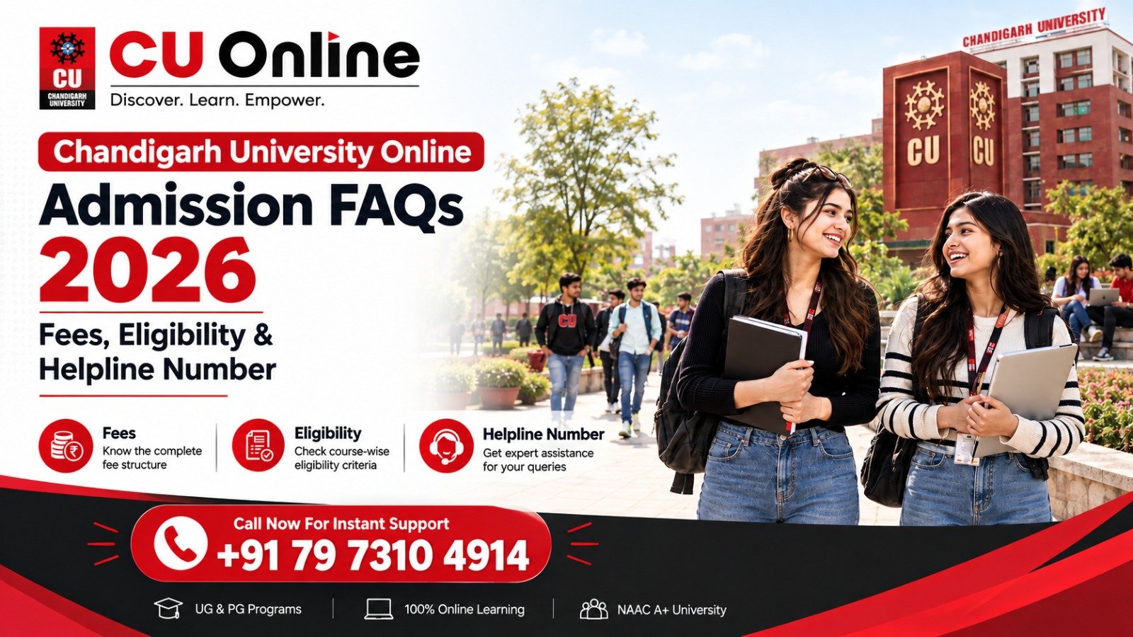 Chandigarh University Online Admission FAQs 2026: Fees, Eligibility & Helpline Number