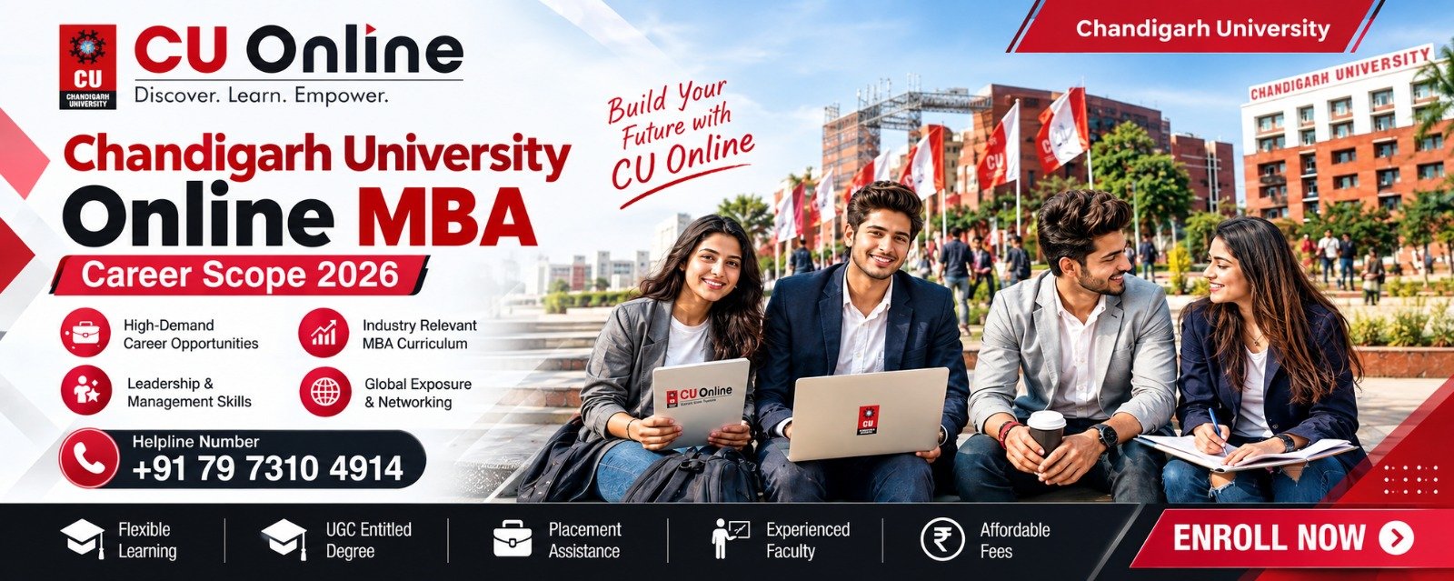 Chandigarh University Online MBA Career Scope 2026: Jobs, Salary & Helpline Number