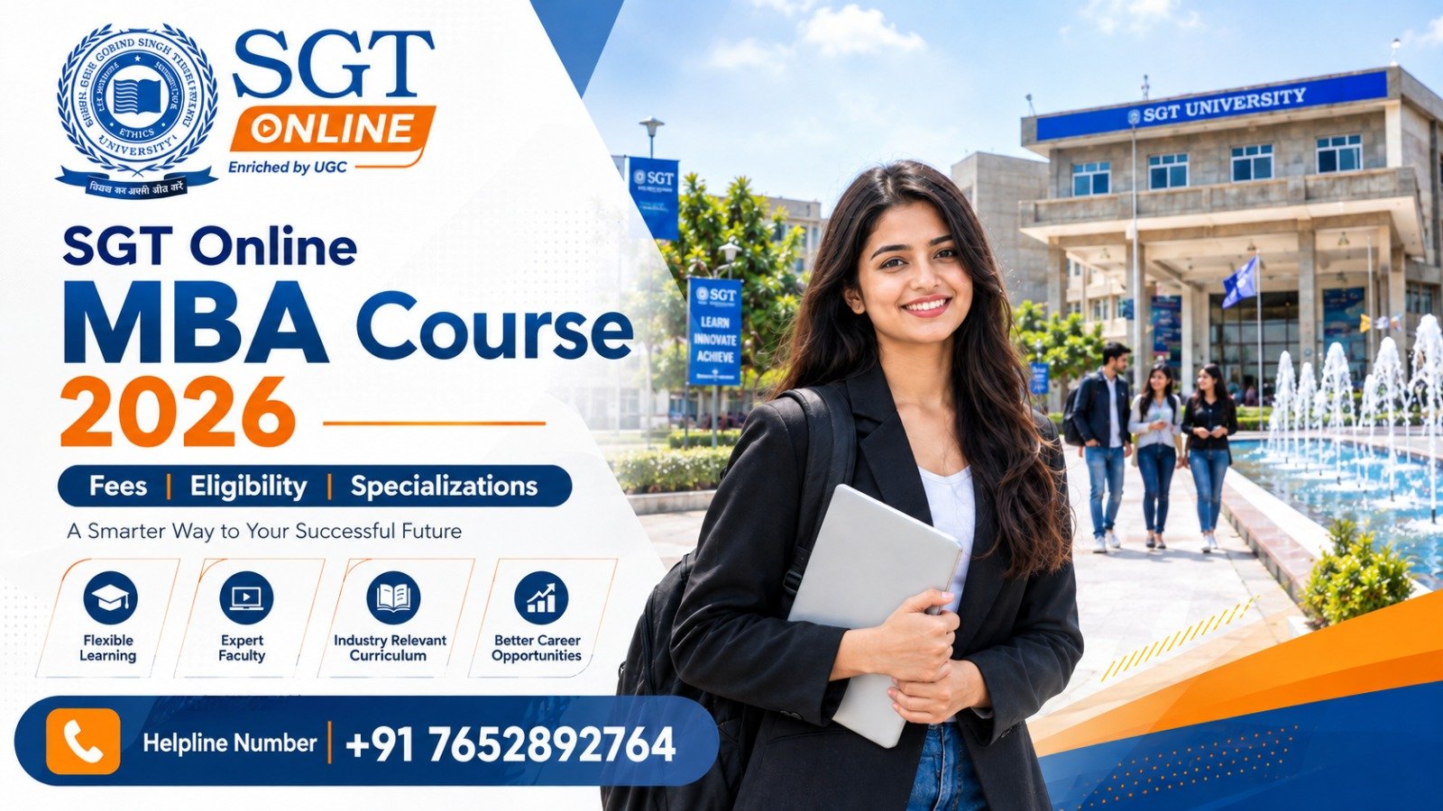 SGT Online MBA Course 2026: Fees, Eligibility, Specializations & Helpline Number 1 SGT Online MBA Course 2026: Fees, Eligibility, Specializations & Helpline Number
