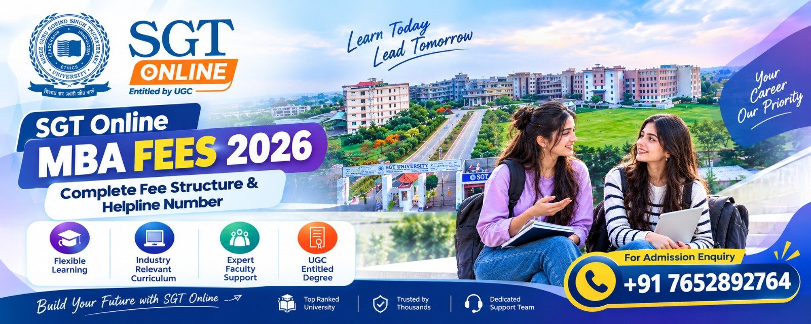 SGT Online MBA Fees 2026: Complete Fee Structure & Helpline Number 1 SGT Online MBA Fees 2026: Complete Fee Structure & Helpline Number