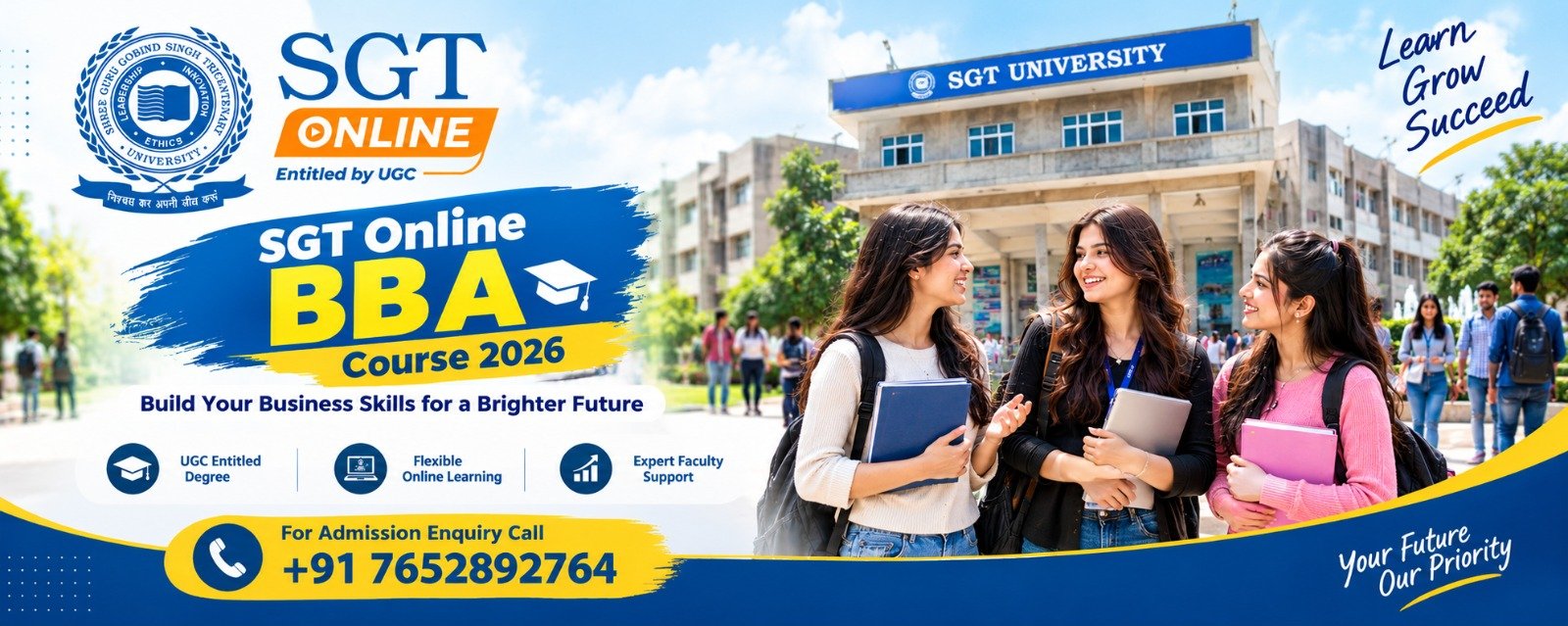 SGT Online BBA Course 2026: Fees, Eligibility, Duration & Helpline Number 1 SGT Online BBA Course 2026: Fees, Eligibility, Duration & Helpline Number