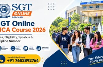 SGT Online MCA Course 2026: Fees, Eligibility, Syllabus, Admission Process & Helpline Number