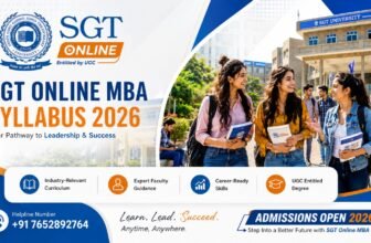 SGT Online MBA Syllabus 2026: Semester-Wise Subjects, Course Structure & Helpline Number