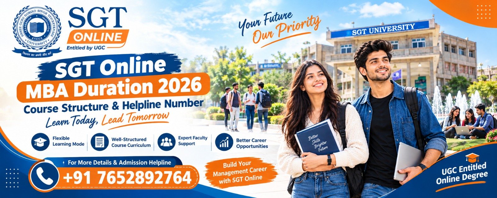 SGT Online MBA Duration 2026: Course Structure & Helpline Number
