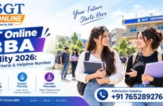 SGT Online BBA Eligibility 2026: Admission Criteria & Helpline Number