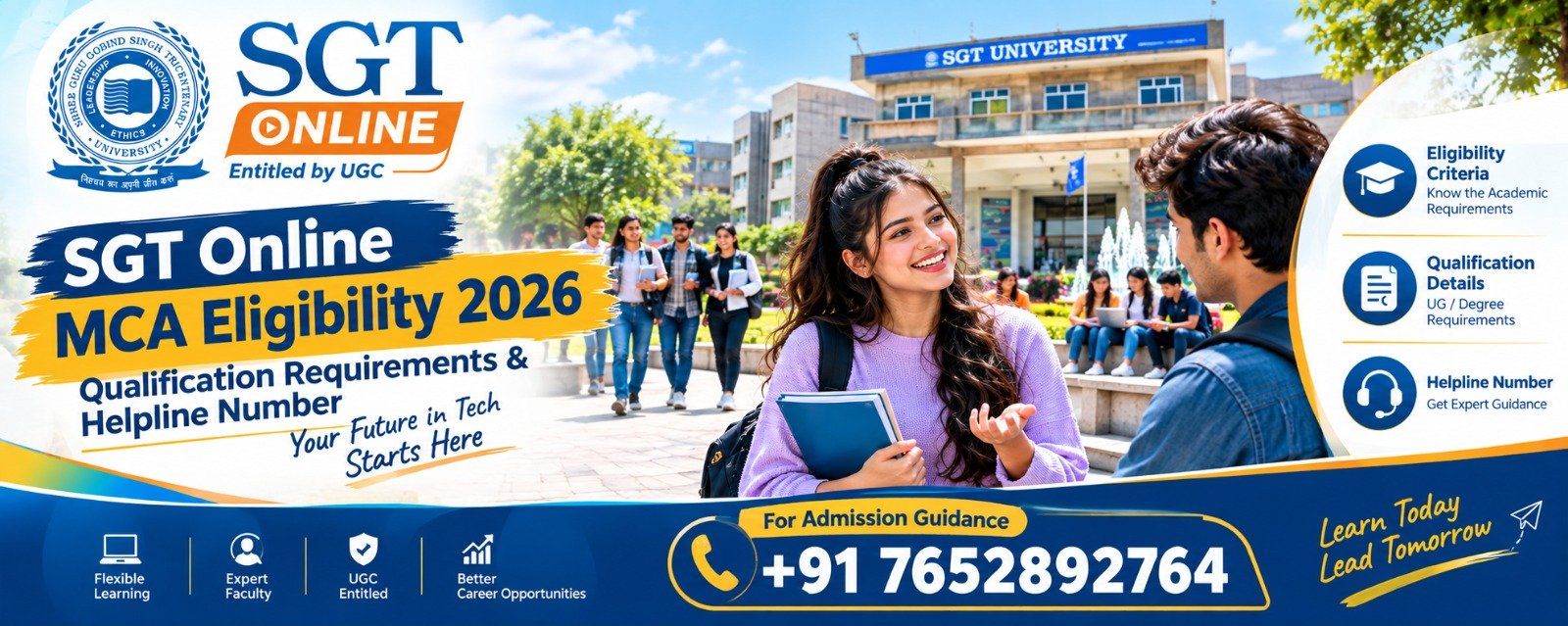SGT Online MCA Eligibility 2026: Qualification Requirements & Helpline Number 1 SGT Online MCA Eligibility 2026: Qualification Requirements & Helpline Number