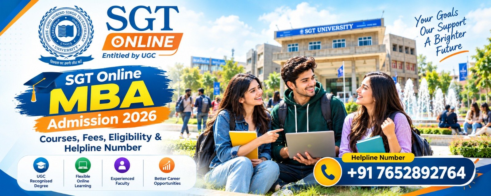 SGT Online MBA Admission 2026: Courses, Fees, Eligibility & Helpline Number 1 SGT Online MBA Admission 2026: Courses, Fees, Eligibility & Helpline Number