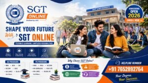 SGT Online Degree Courses 2026: UG & PG Programs, Fees, Admission Process & Helpline Number