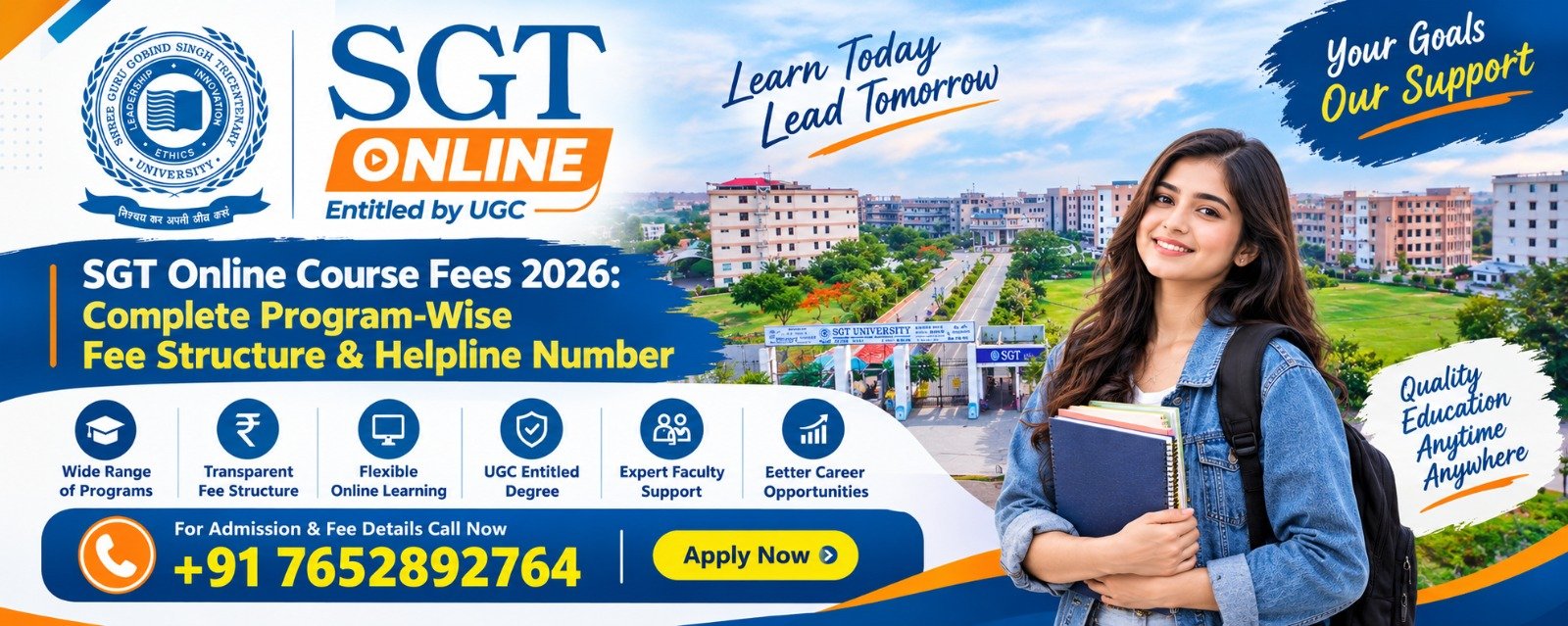 SGT Online Course Fees 2026: Complete Program-Wise Fee Structure & Helpline Number