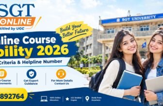 SGT Online Course Eligibility 2026: Qualification Criteria & Helpline Number