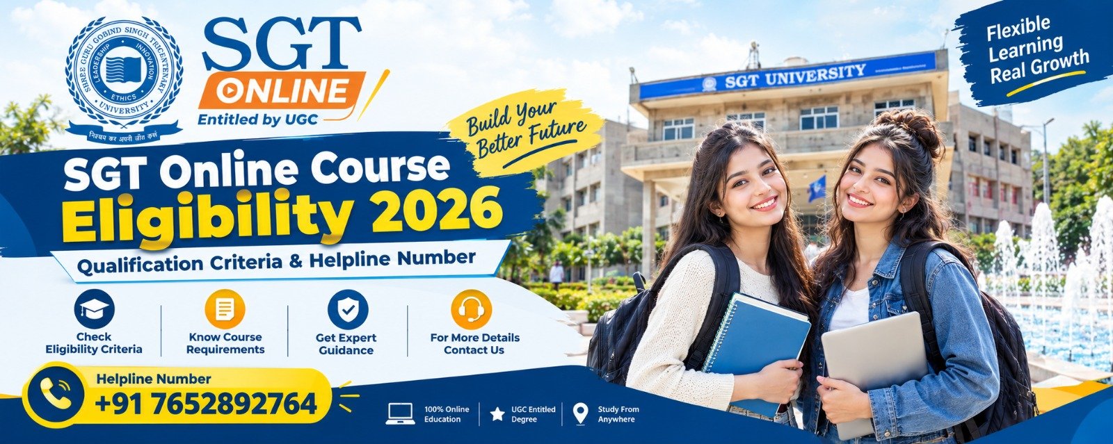 SGT Online Course Eligibility 2026: Qualification Criteria & Helpline Number