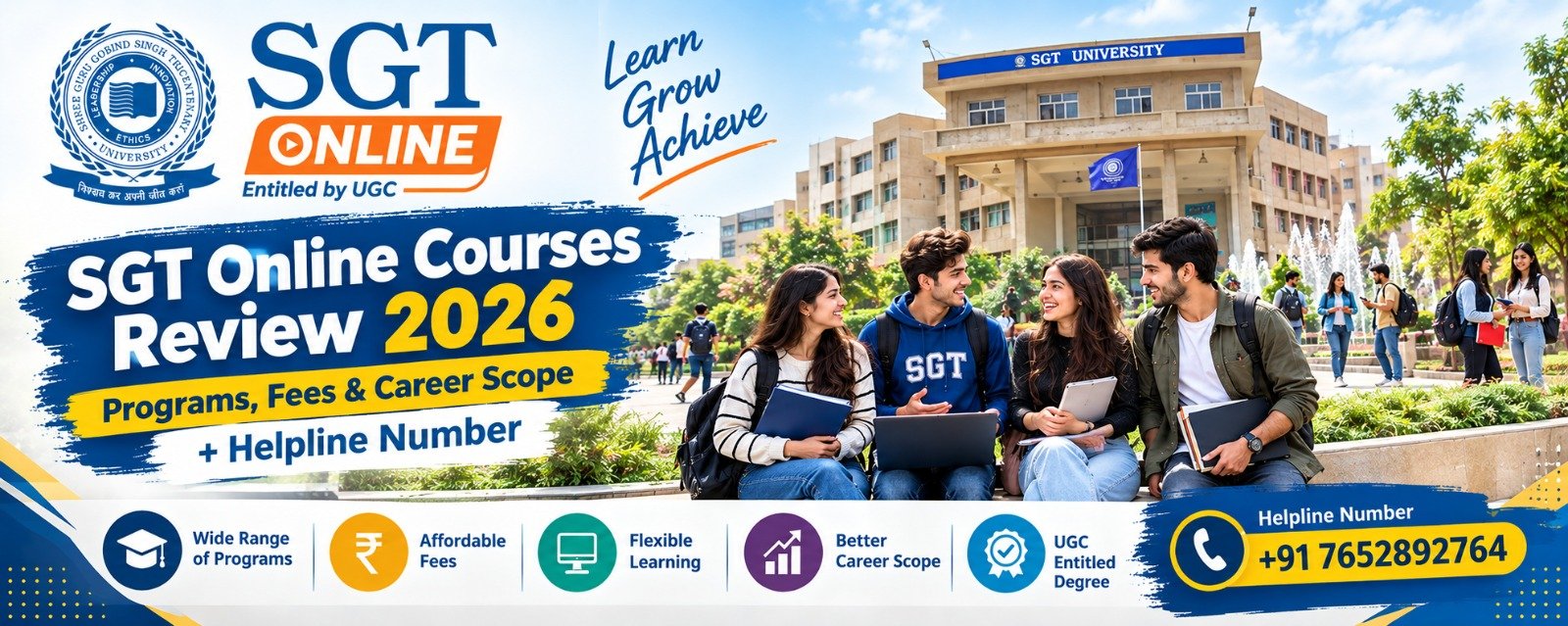 SGT Online Courses Review 2026: Programs, Fees & Career Scope + Helpline Number