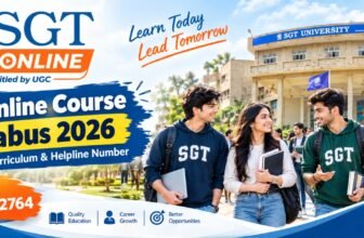 SGT Online Course Syllabus 2026: Subjects, Curriculum, Semester-Wise Structure & Helpline Number