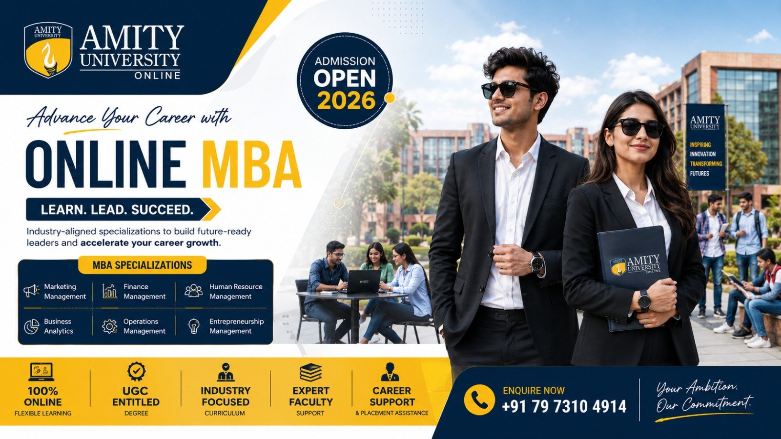 Amity Online MBA Specializations 2026: Courses, Fees & Helpline Number 1 Amity Online MBA Specializations 2026: Courses, Fees & Helpline Number