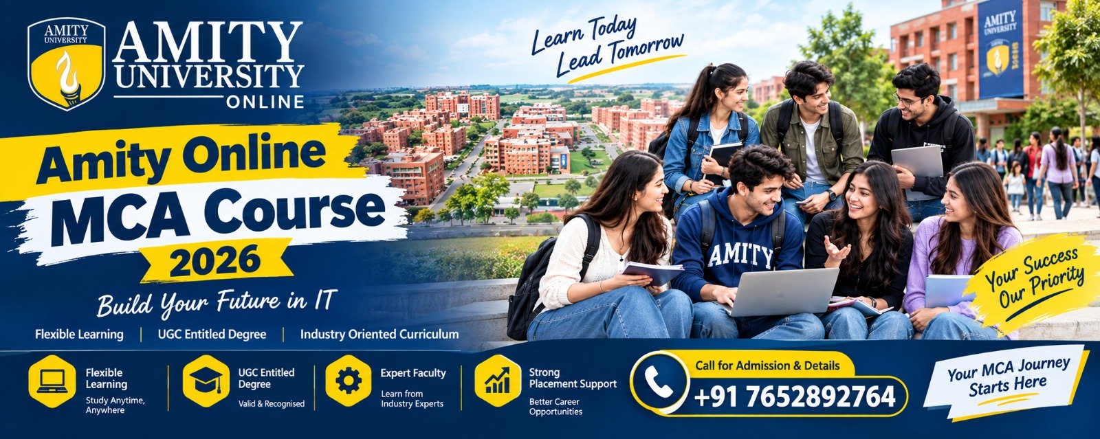 Amity Online MCA Course 2026: Fees, Eligibility, Syllabus & Helpline Number