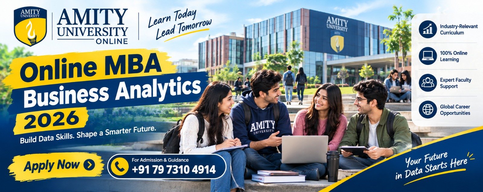 Amity Online MBA Business Analytics 2026: Fees, Eligibility & Helpline Number