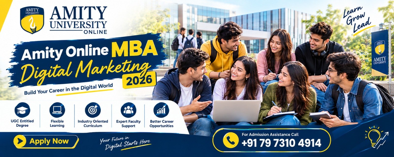 Amity Online MBA Digital Marketing 2026: Fees, Eligibility & Helpline Number