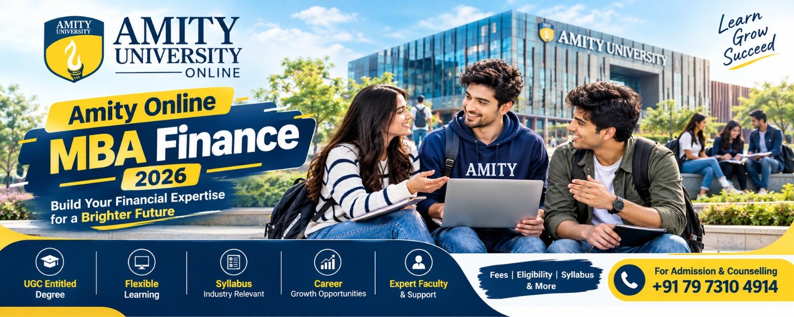 Amity Online MBA Finance 2026: Fees, Eligibility, Syllabus & Helpline Number