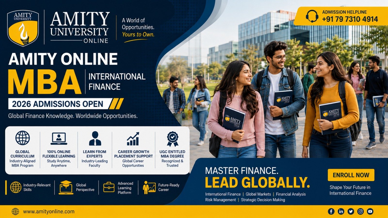 Amity Online MBA International Finance 2026: Fees, Eligibility & Helpline Number 1 Amity Online MBA International Finance 2026: Fees, Eligibility & Helpline Number