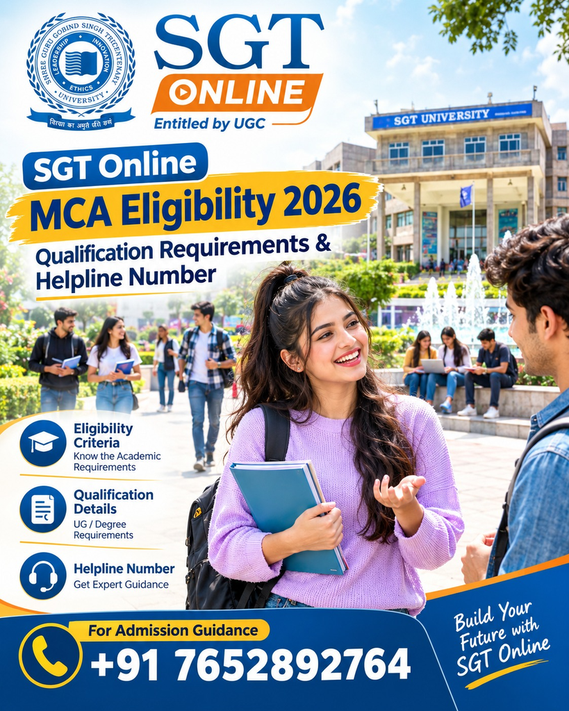 SGT Online MCA Eligibility 2026: Qualification Requirements & Helpline Number 2 image 101