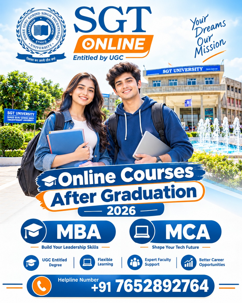 SGT Online Courses After Graduation 2026: MBA & MCA Admission, Eligibility, Fees & Helpline Number 2 image 108