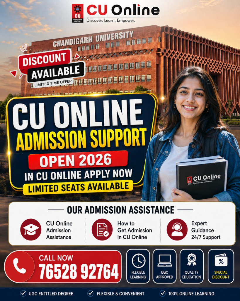 CU Online Admission 2026: Courses, Fees, Eligibility, Admission Process & Discount Available 2 image 2