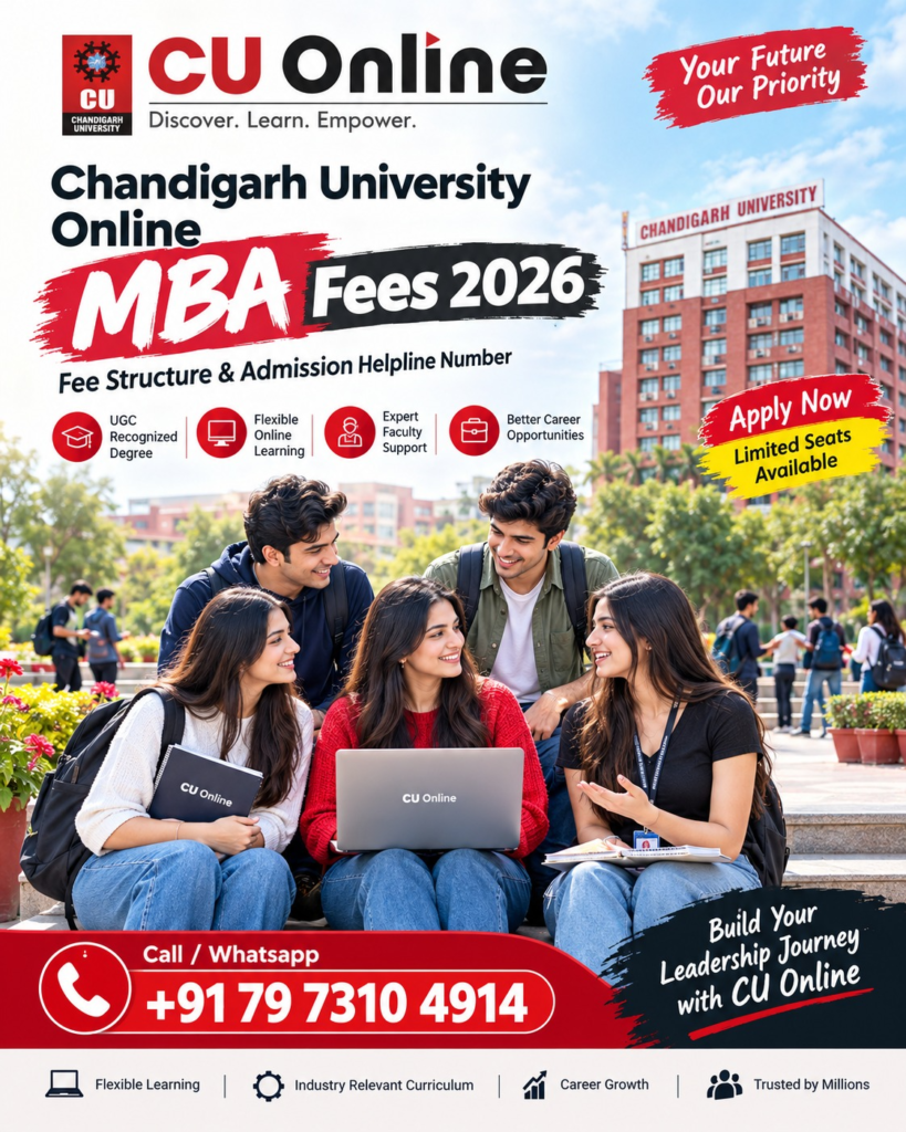 Chandigarh University Online MBA Fees 2026: Fee Structure & Admission Helpline Number 2 image 36