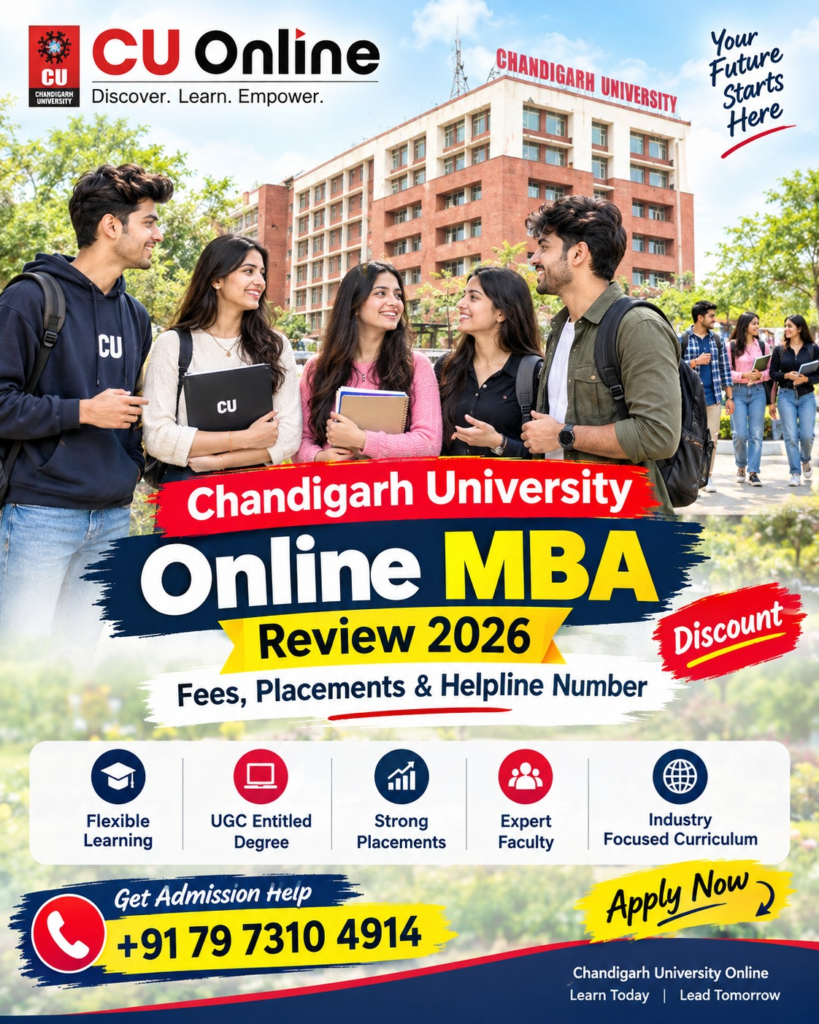 Chandigarh University Online MBA Review 2026: Fees, Placements, Eligibility, Admission Process & Helpline Number 2 image 46