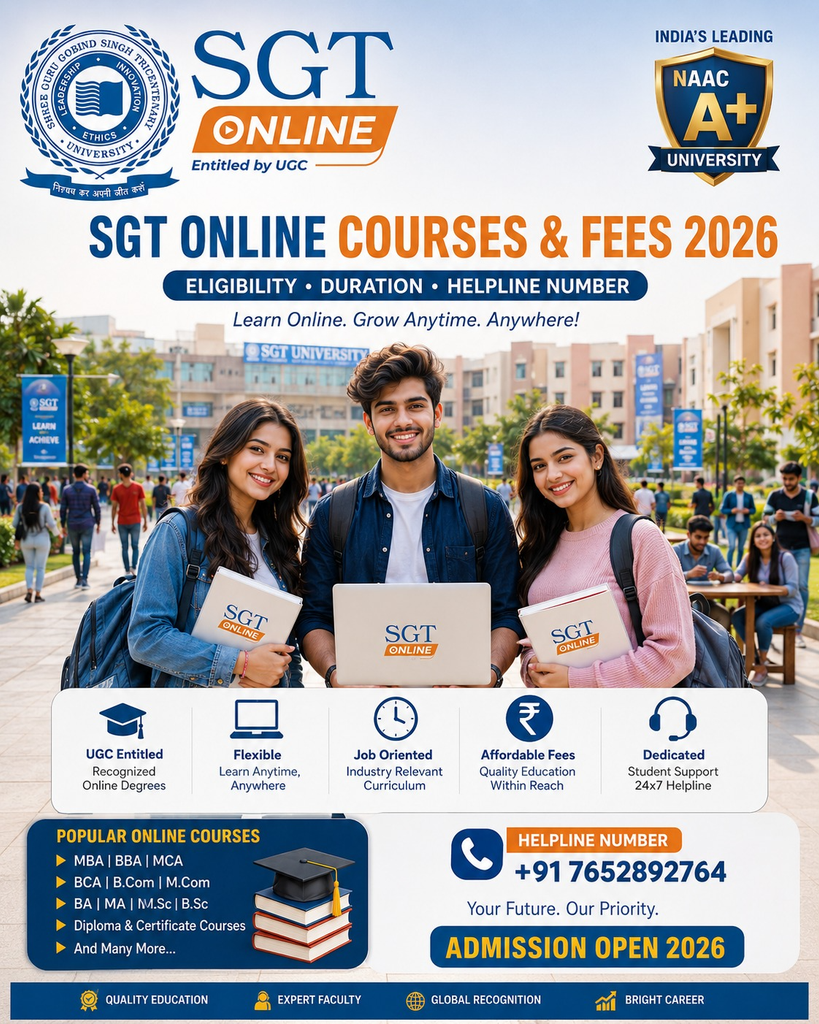 SGT Online Courses & Fees 2026–27: Eligibility, Duration & Helpline Number 2 image 82